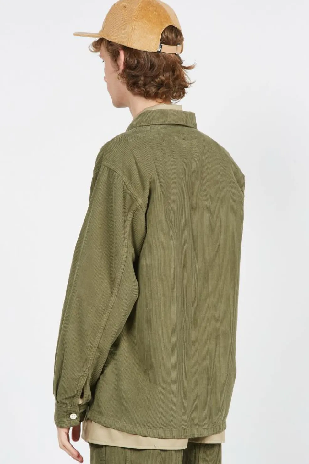 CHEM AW2311114 CPO OLIVE CORD - Chemise | Vert