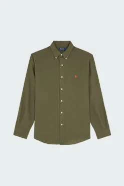 Chemise Custom Fit en lin - Chemise | Kaki