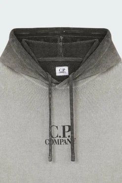 CHENILLE COTTON HOODED KNIT - Hoodie | Gris