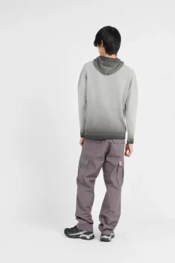 CHENILLE COTTON HOODED KNIT - Hoodie | Gris