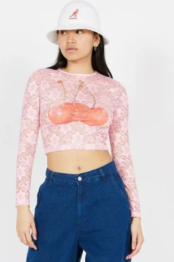 CHERRY LACE - top | Rose