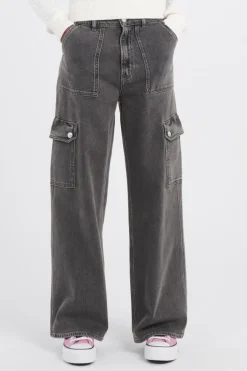 CLAIRE HR WD CARGO C - Jean | Bleu