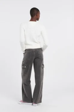 CLAIRE HR WD CARGO C - Jean | Bleu