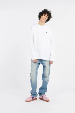 Classic Fit Jersey Long-Sleeve T-Shirt - T-shirt | Blanc