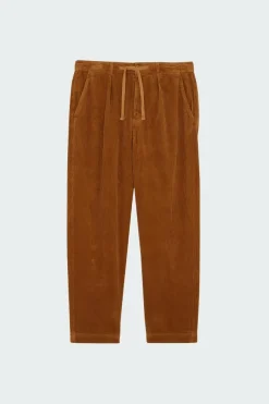 Classic Fit Pleated Corduroy Pant - Pantalon | Beige