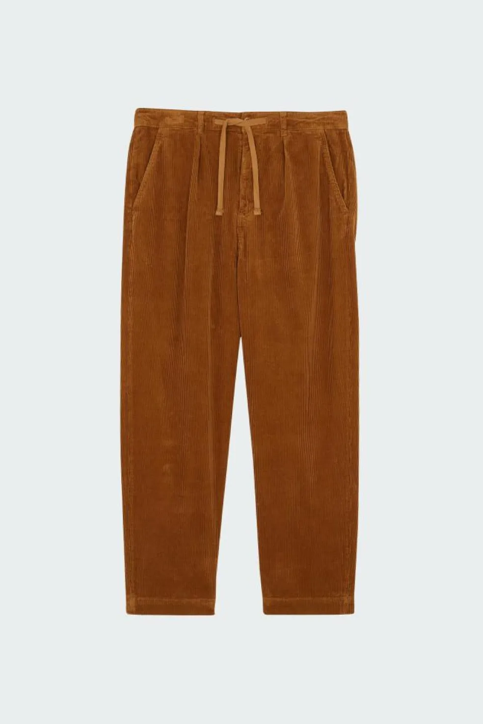 Classic Fit Pleated Corduroy Pant - Pantalon | Beige
