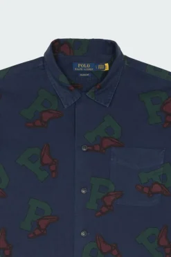 Classic Fit P-Wing Camp Shirt - Chemise | Bleu