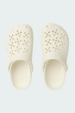 CLASSIC FLORAL CUT OUT CLOG - Sabots | Blanc