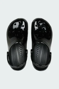 CLASSIC HIGH SHINE CLOG - Sandales plates | Noir