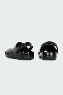 CLASSIC HIGH SHINE CLOG - Sandales plates | Noir