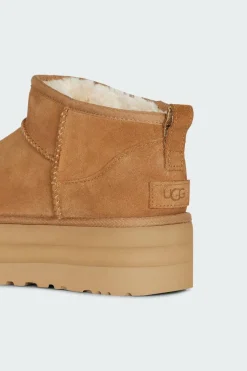 CLASSIC ULTRA MINI PLATFORM - Boots | Marron