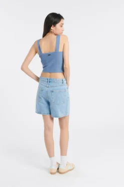 COCO DENIM SHORT - Short | Bleu