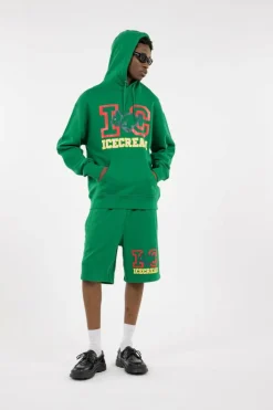 COLLEGIATE PUPPY POPOVER - Hoodie | Vert