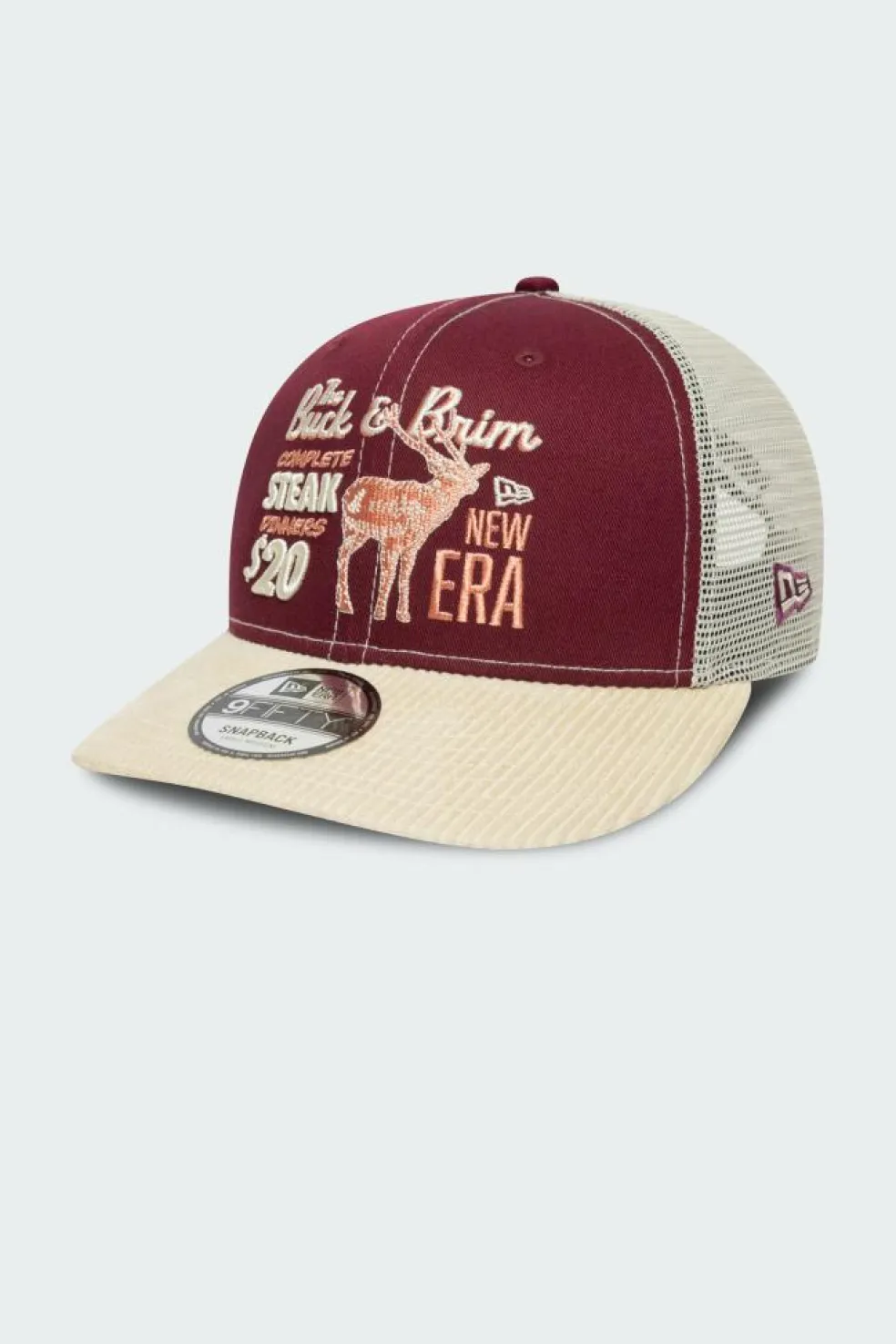 CORD 9FIFTY PC TRUCKER NEWERA - Casquette | Rouge