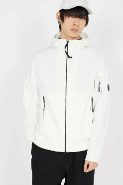 C.P. SHELL-R HOODED JACKET - Veste | Blanc