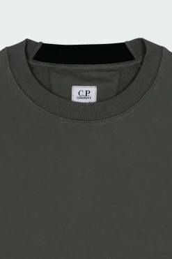 CREW NECK IN DIAGONAL RAISED FLEECE - Sweatshirt | Kaki