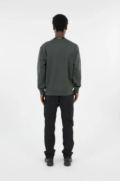 CREW NECK IN DIAGONAL RAISED FLEECE - Sweatshirt | Kaki