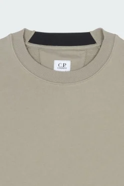 CREW NECK IN DIAGONAL RAISED FLEECE - Sweatshirt | Kaki