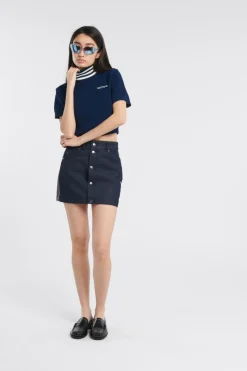 CROP TURTLENECK - Pull | Bleu