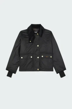CROPPED BEADNELL WAX JACKET - Veste | Noir