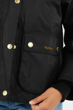 CROPPED BEADNELL WAX JACKET - Veste | Noir