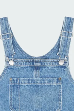 CROPPED OVERALL DENIM - Top | Bleu