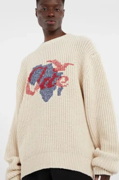 Cross Stitch Knit - Pull | Beige