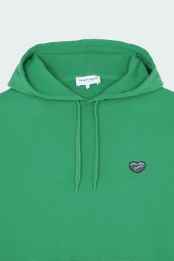 CROZATIER PATCH CŒUR - Hoodie | Vert