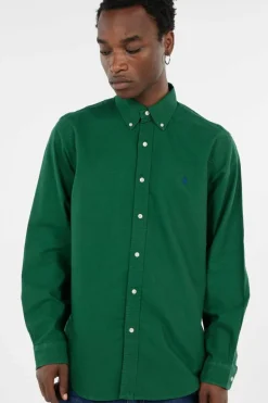 Custom Fit Garment-Dyed Oxford Shirt - Chemise | Vert