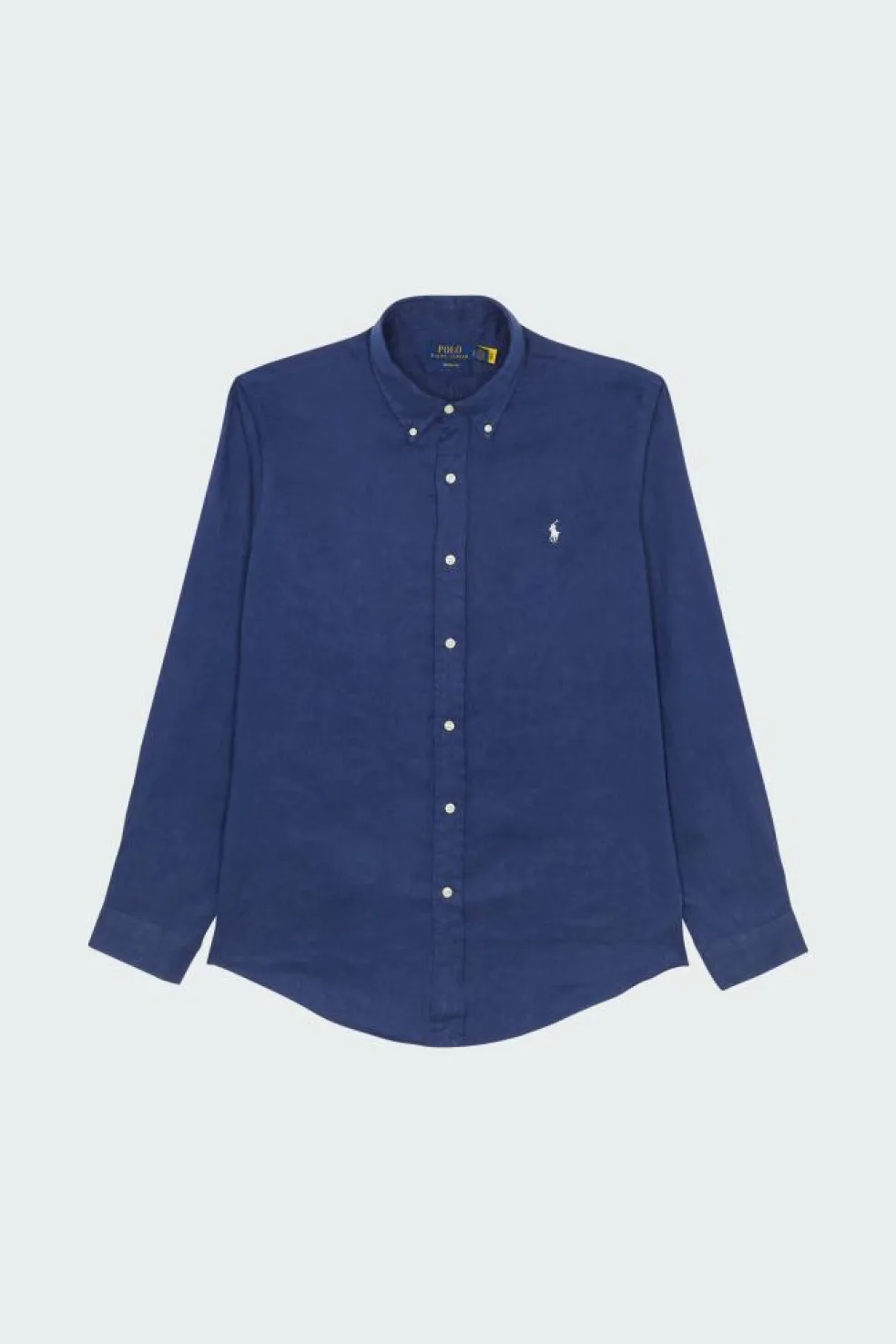 Custom Fit Linen Shirt - Chemise | Bleu