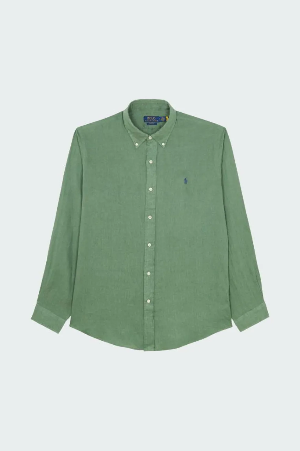 Custom Fit Linen Shirt - Chemise | Vert