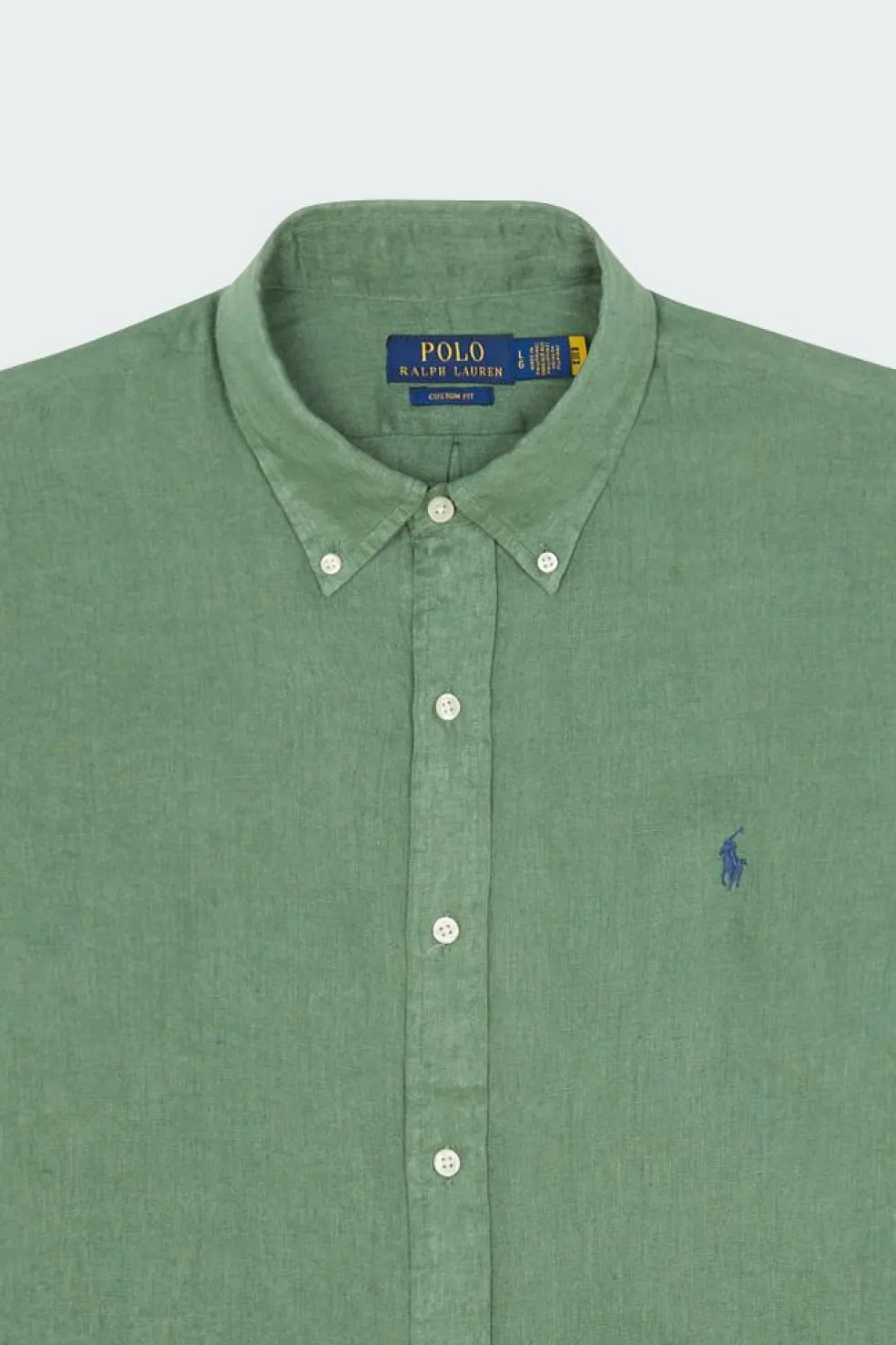 Custom Fit Linen Shirt - Chemise | Vert