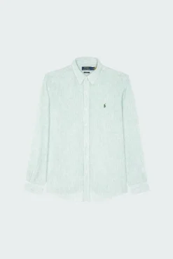 Custom Fit Striped Linen Shirt - Chemise | Multicolore