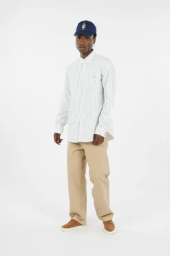 Custom Fit Striped Oxford Shirt - Chemise | Blanc