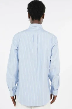 Custom Fit Striped Oxford Shirt - Chemise | Bleu