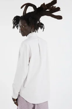 Custom Fit Striped Oxford Shirt - Chemise | Beige