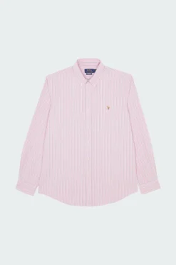 Custom Fit Striped Oxford Shirt - Chemise | Rose