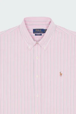 Custom Fit Striped Oxford Shirt - Chemise | Rose