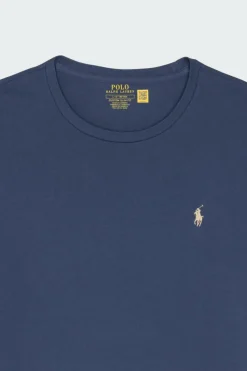 Custom Slim Fit Jersey Crewneck T-Shirt - T-shirt | Bleu