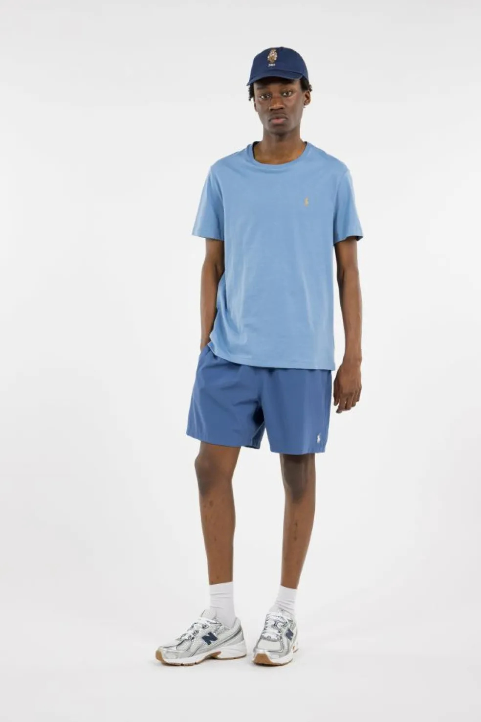 Custom Slim Fit Jersey Crewneck T-Shirt - T-shirt | Bleu