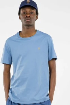 Custom Slim Fit Jersey Crewneck T-Shirt - T-shirt | Bleu