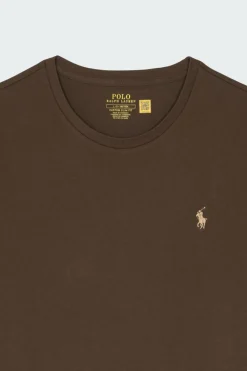 Custom Slim Fit Jersey Crewneck T-Shirt - T-shirt | Marron