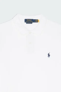 Custom Slim Fit Mesh Polo Shirt - Polo | Blanc