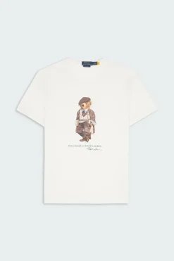 Custom Slim Fit Polo Bear Jersey T-Shirt - T-shirt | Blanc
