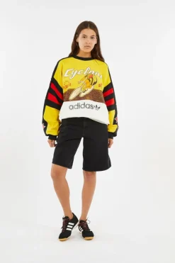 CYCLING CREW - Sweatshirt | Jaune