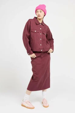 DARLA LONG SKIRT - Jupe | Rouge