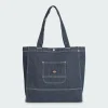 DENIM TOTE BAG - Sac shopping | Bleu