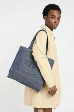 DENIM TOTE BAG - Sac shopping | Bleu