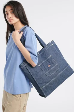 DENIM TOTE BAG - Sac shopping | Bleu