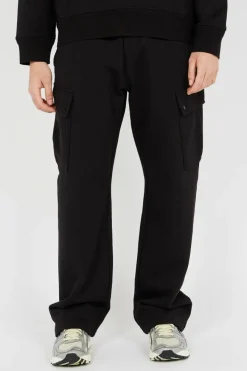 DIAGONAL RAISED FLEECE CARGO - Jogging | Noir